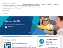 Tablet Screenshot of btgplc.com